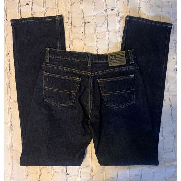 Ralph Lauren Women's Size 4 Bootcut Jeans Darkest Wash Denim 100% Cotton Western - Picture 5 of 6